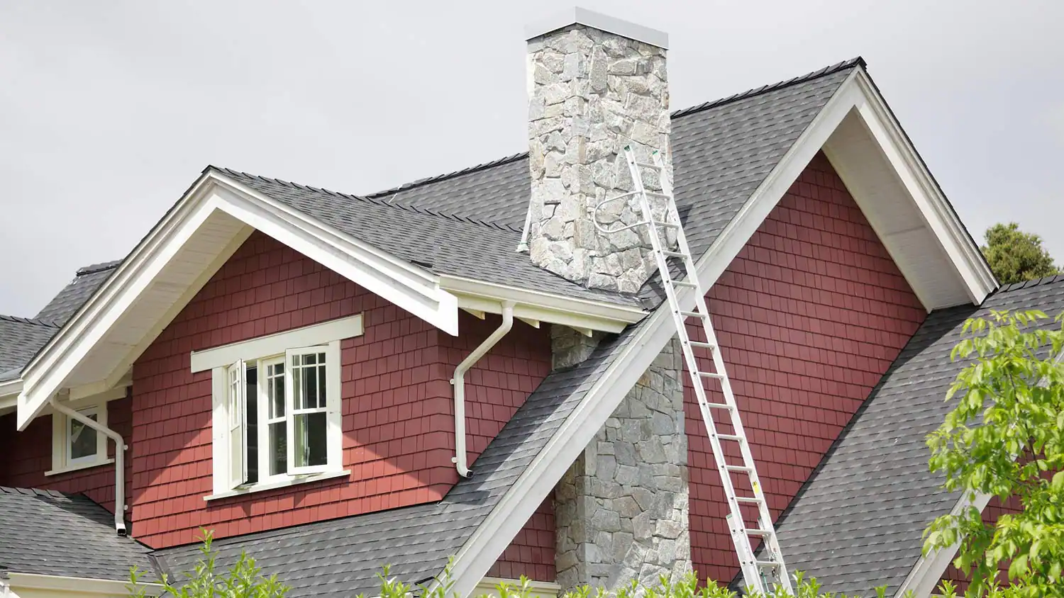 ladder-on-house-chimney